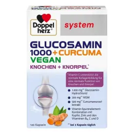 Doppelherz Glucosamine 1000 + Curcuma vegan syst. capsules, 120 pcs