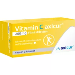 VITAMIN C AXICUR 200 mg film -coated tablets, 50 pcs