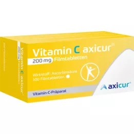VITAMIN C AXICUR 200 mg film -coated tablets, 100 pcs