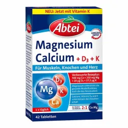 Abbey Magnesium Calcium + D + K tablets, 42 pcs