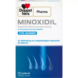 MINOXIDIL DoppelherzPhar.50mg/ml Lsg.Anw.Haut Mann, 3X60 ml