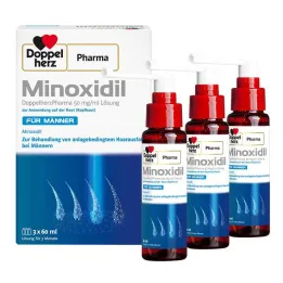 MINOXIDIL DoppelherzPharma 50 mg/ml solution for men, 3X60 ml