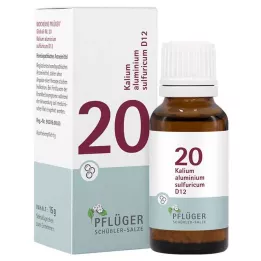 BIOCHEMIE Pflüger 20 Potassium alumin.sulfur.D 12 Gl., 15 g