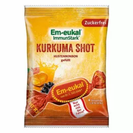 EM-EUKAL Bonbons Turmeric Shot filled sugar-free, 75 g