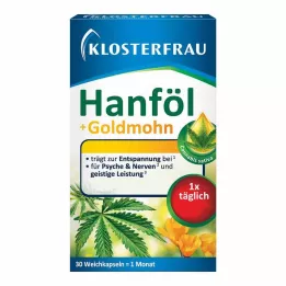 KLOSTERFRAU Hemp oil + gold poppy seed capsules, 30 pcs. Capsules, 30 pcs