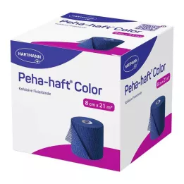 PEHA-HAFT Color Fixing Tape latex-free 8 cm x 21 m blue, 1 piece