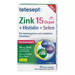TETESEPT Zinc 15 depot + histidine + selenium film tablet, 30 pcs