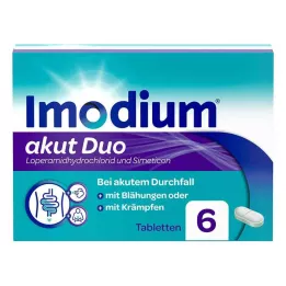 IMODIUM acute duo 2 mg/125 mg tablets, 6 pcs