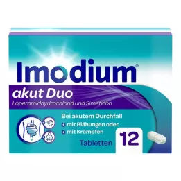 IMODIUM acute duo 2 mg/125 mg tablets, 12 pcs