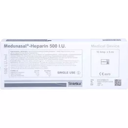 MEDUNASAL-Heparin 500 I.U. Ampoules, 10X5 ml