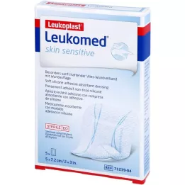 LEUKOMED Skin sensitive sterile 5x7.2 cm, 5 pcs