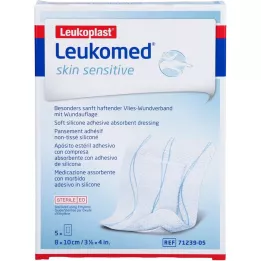 LEUKOMED skin sensitive sterile 8x10 cm, 5 pcs