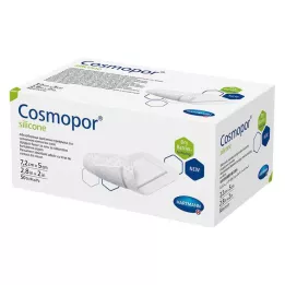 COSMOPOR silicone wound dressing 5x7.2 cm, 50 pcs