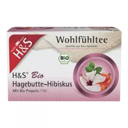 H&S Organic Rosehip-Hibiscus Filter Bags, 20X3.0 g
