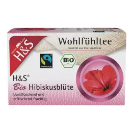 H&amp;S Organic Hibiscus Flower Filter Bags, 20X1.75 g