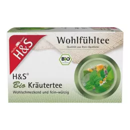 H&S Organic Herbal Tea Filter Bags, 20X1.5 g