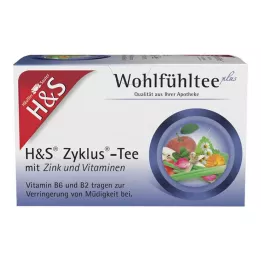 H&S Cycle Tea with Zinc and Vitamins Filter Bags, 20X1.5 g