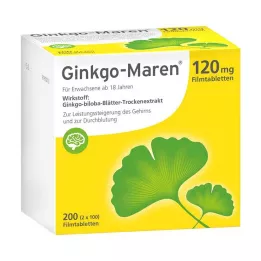 GINKGO-MAREN 120 mg film-coated tablets, 200 pcs
