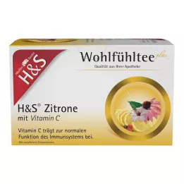 H&S Lemon with Vitamin C Filter Bags, 20X2.5 g