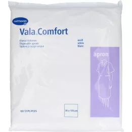 VALACOMFORT apron disposable aprons 70x135 cm white, 100 pieces