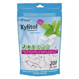 MIRADENT Xylitol Chewing Gum Mint Refill, 200 pcs