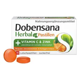 Dobensana Herbal Honey Vitamins C & Zinc Pastil.(16 pieces)