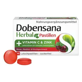 Dobensana Herbal Kirschgeschm.vit.c & Zinc Pastil.(16 pieces)