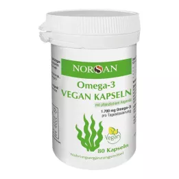 NORSAN Omega-3 vegan capsules, 80 pieces