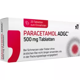 PARACETAMOL ADGC 500 mg tablets, 20 pcs
