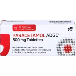 PARACETAMOL ADGC 500 mg tablets, 20 pcs