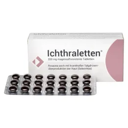 Ichthraletten® 200 mg tablets for rosacea, 168 pieces
