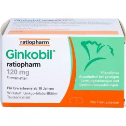 GINKOBIL-ratiopharm 120 mg filmtabletta, 200 db
