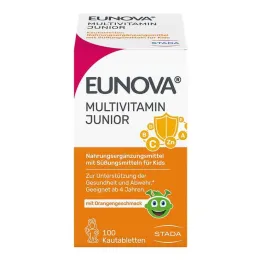 Eunova Junior chewable tablets with orange flavor, 100 pcs