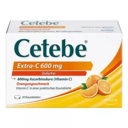 CETEBE Extra-C 600 mg chewable tablets, 30 pcs
