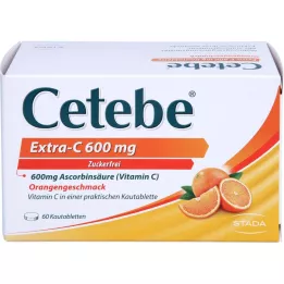 CETEBE Extra-C 600 mg chewable tablets, 60 pcs