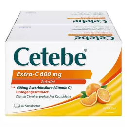 CETEBE Extra-C 600 mg chewable tablets, 120 pcs