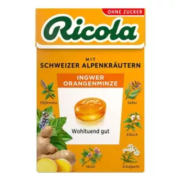RICOLA o.Z.Box ginger orange mint candies, 50 g