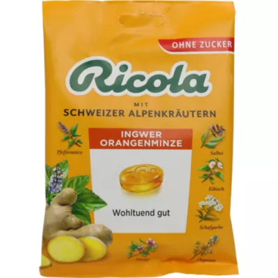 RICOLA O.Z.Stag ginger orange mint candy, 75 g