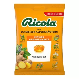 RICOLA o.Z.Bag of ginger orange mint candies, 75 g