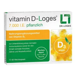 VITAMIN D-LOGES 7,000 IU herbal weekly depot, 60 pcs