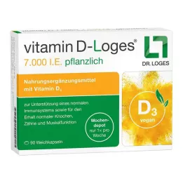VITAMIN D-LOGES 7,000 IU herbal weekly depot, 90 pcs