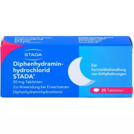 DIPHENHYDRAMINHYDROCHLORID STADA 50 mg tablets, 20 pcs