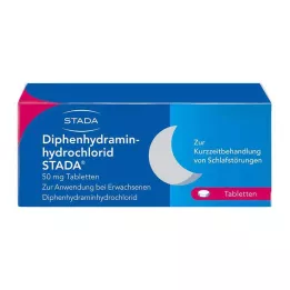 DIPHENHYDRAMINHYDROCHLORID STADA 50 mg tablets, 20 pcs