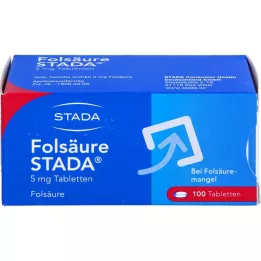 FOLSÄURE STADA 5 mg tablets, 100 pcs