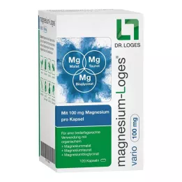 MAGNESIUM-LOGES vario 100 mg capsules, 120 pcs
