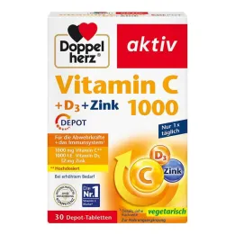 Doppelherz Vitamin C 1000 + D3 + Zinc Depot tablets, 30 pcs