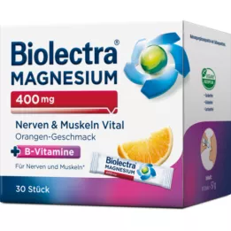 BIOLECTRA Magnesium 400 mg nerve &amp; Muscles Vital, 30x1.9 g