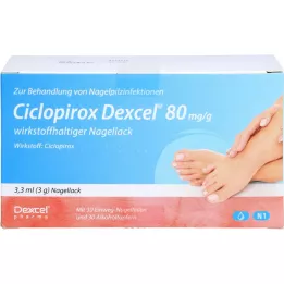 CICLOPIROX Dexcel 80 mg/g active ingredient nail polish, 3.3 ml
