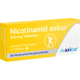 NICOTINAMID Axicur 200 mg tablets, 10 pcs