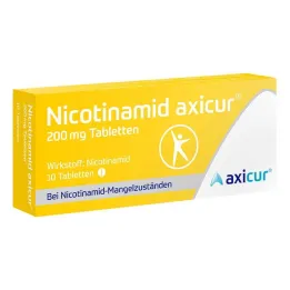 Nicotinamide axicur® 200 mg tablets, 10 pcs